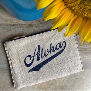 J Crew vintage style Aloha clutch 🌴🌺😎